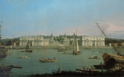 Canaletto. 'A View of Greenwich from the River'  (Tate, London)